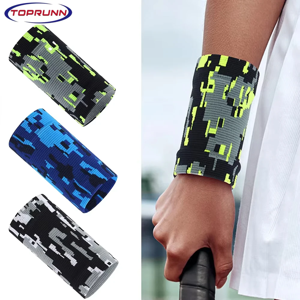 1Pcs Wrist Band Support Sleeve - Elastic & Breathable Knitted Fabric wrist Compression Brace - for Tennis,Gym, Sport, Tendonitis