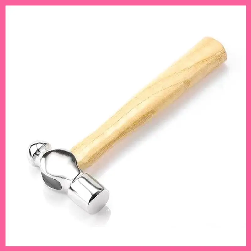 

ГОРЯЧИЙ-круглый молоток с деревянной ручкой для домашней установки, маленький молоток, мини-молоток, ручные инструменты