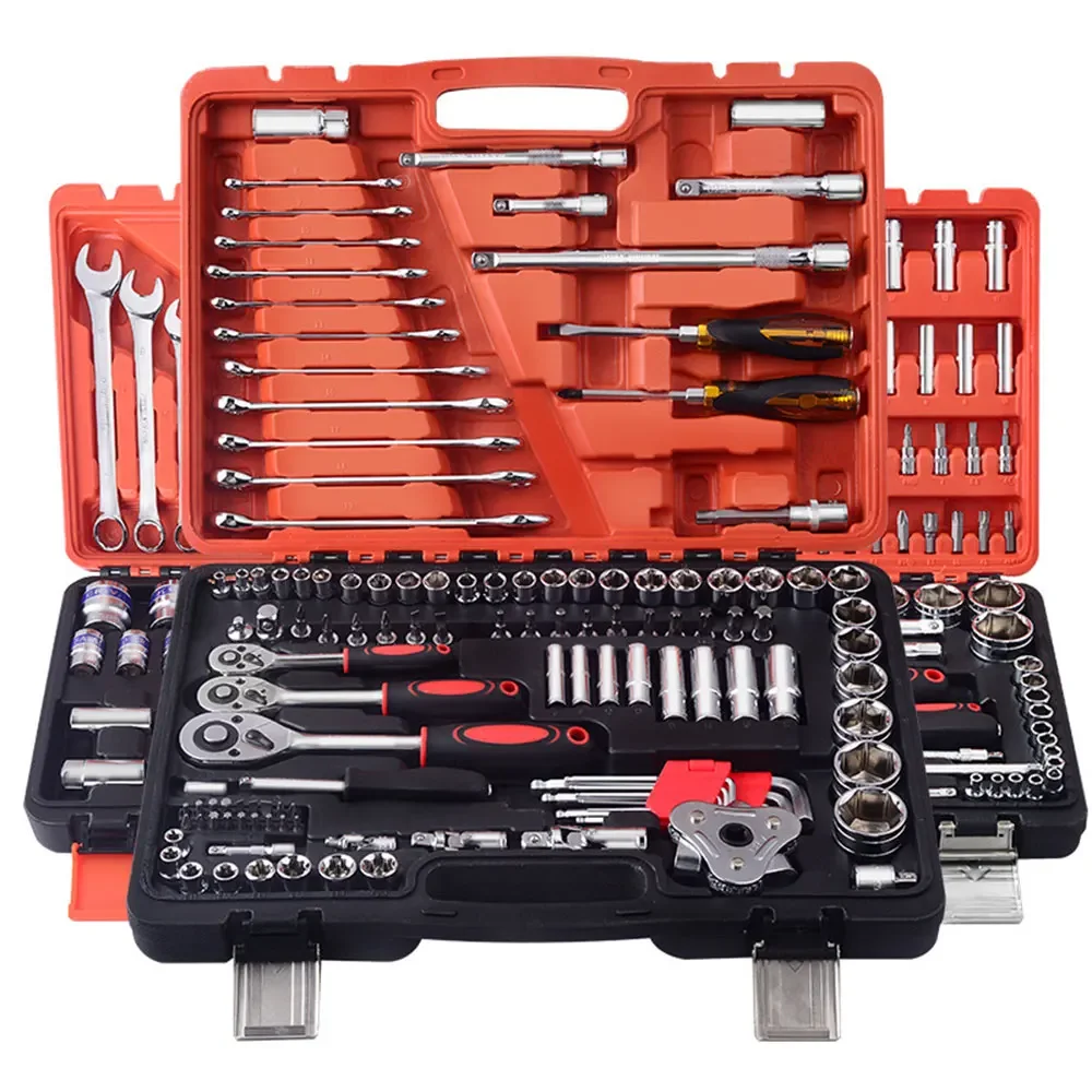 

46pcs Manual Repair Combination Tool sets Hand Ratchet Spanner 1/4" Small Socket Wrench Screwdriver Kits