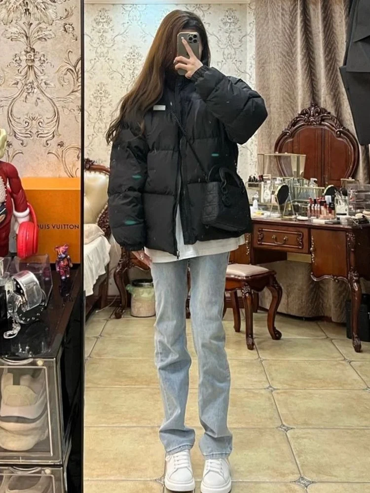 

High Waist Straight Leg Denim Jeans Women's Slim Fit Spring New Style Elastic plus Size Trendy Pipe Pants Casual Fashion