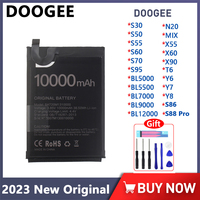 Doogee Battery For DOOGEE S30 S50 S55 S60 S70 S95 N20 X55 X60 X90 Y 6 7 8 BL5000 BL5500 BL7000 BL9000 BL12000 2023 New