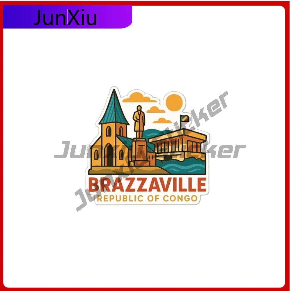 

Brazzaville Republic Of Congo Vinyl Decal Waterproof Sticker Adventure Motorcycle Camper Windshield Bumper Stickers Custom Decal