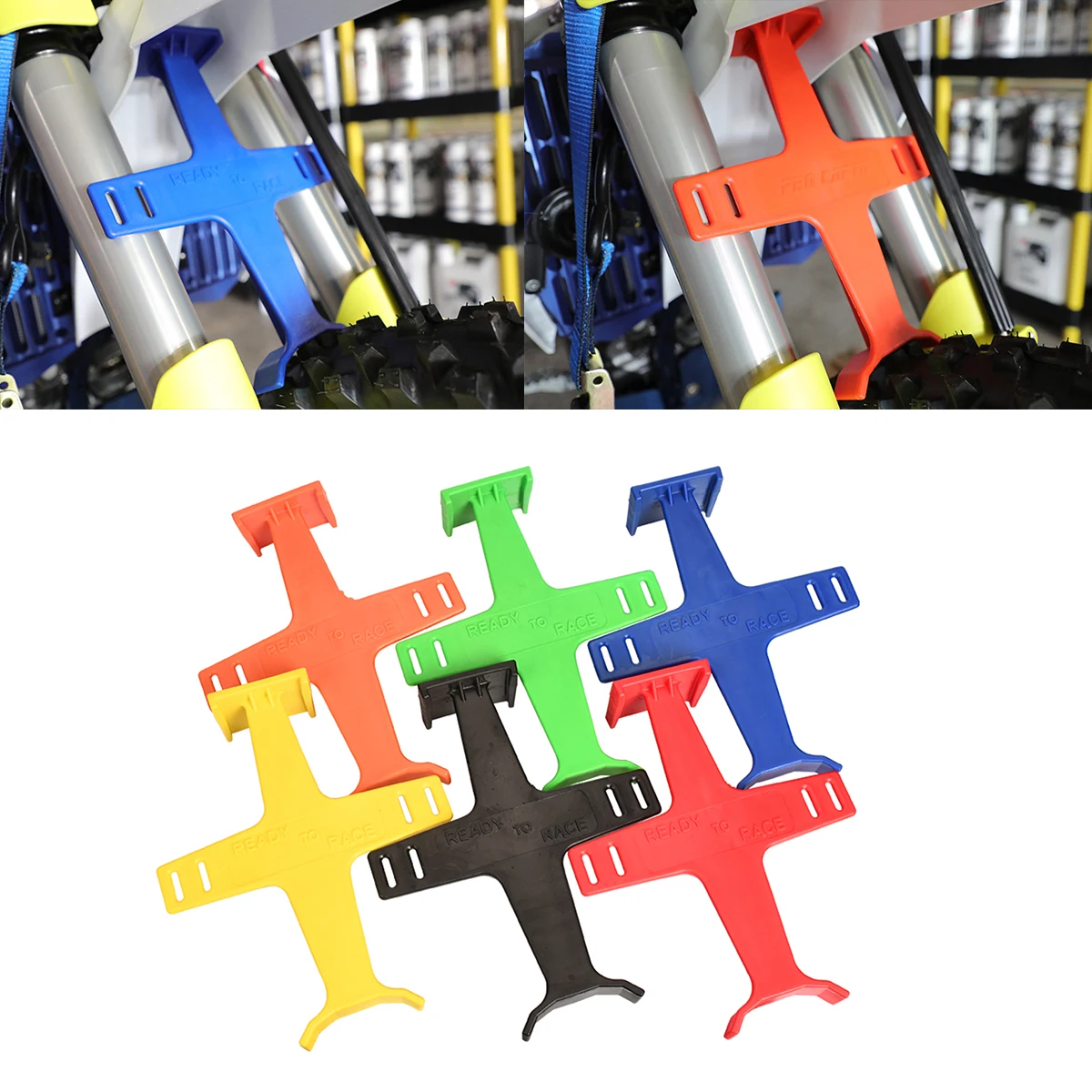 

Motorcycle Universal Fork Support Brace For KTM SX XC EXC EXCF Honda CR CRF Yamaha YZ YZF WR WRF KX KXF RM RMZ Dirt Bike