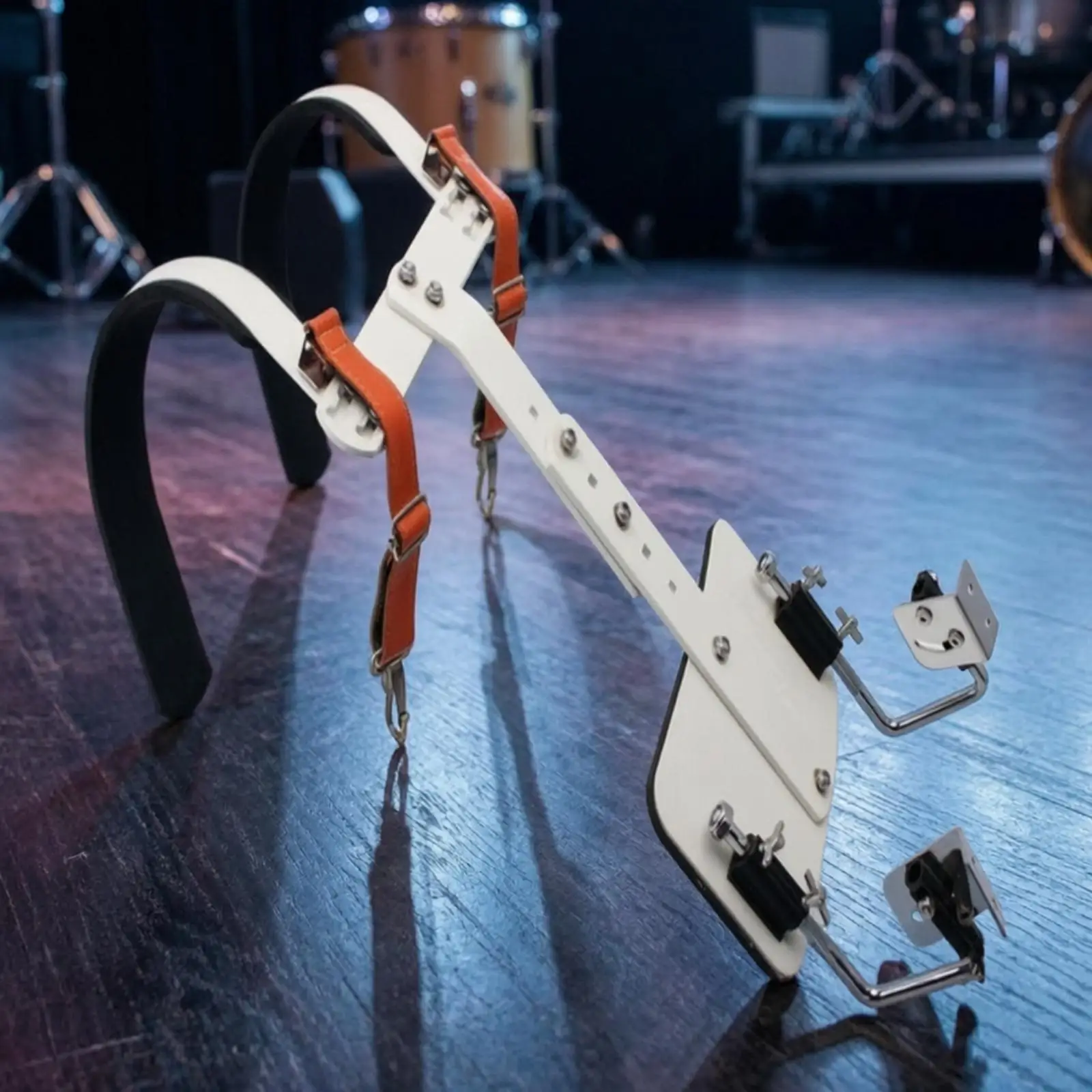 Sturdy Alloy Snare Drum Back Rack Harness for Large Marching Drums Stage Shows and Parade Performances