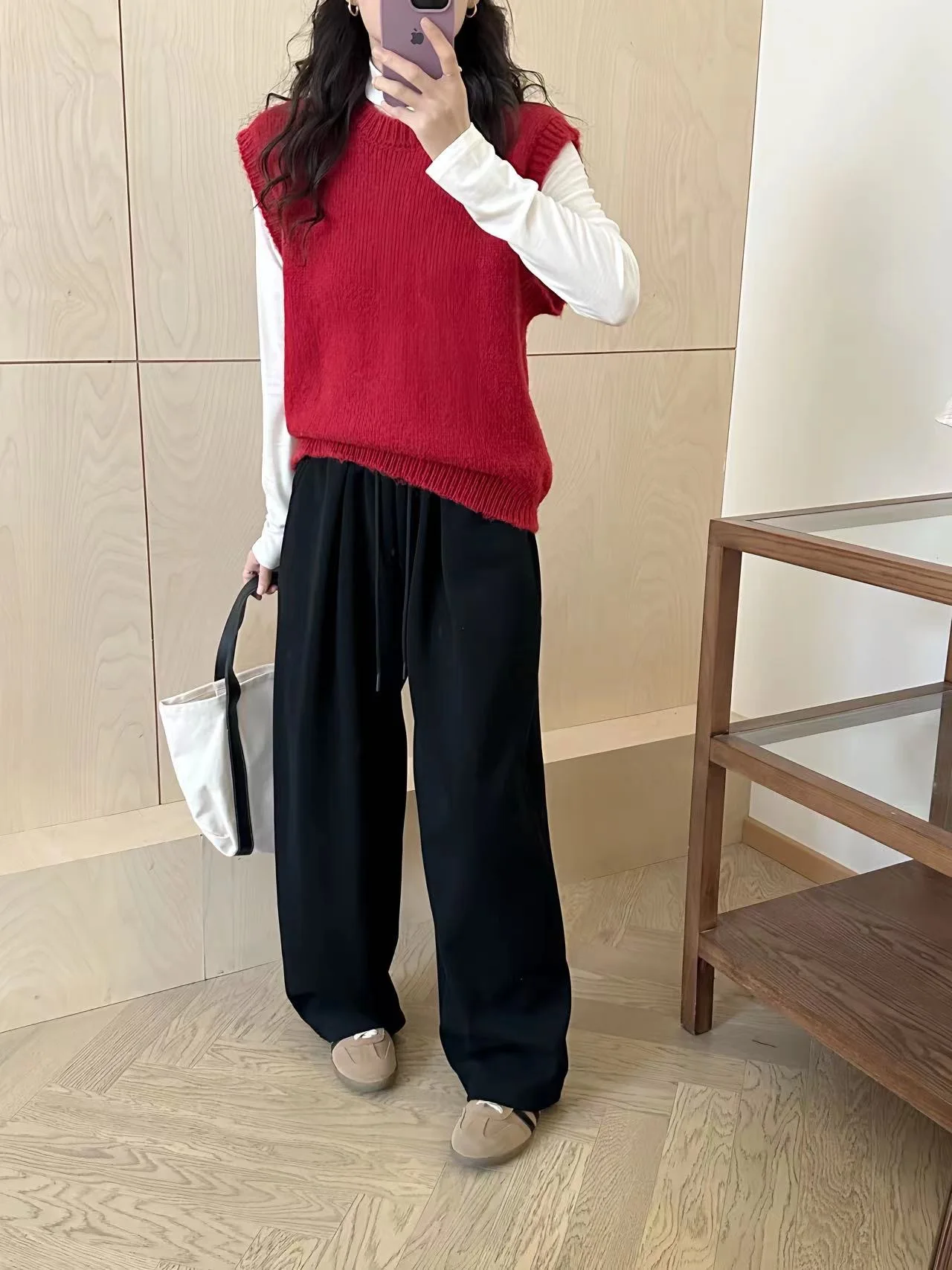 FL Korean Style Straight-Leg Bell Bottoms Casual Sweatpants Macaron Color Women's Loose Fit Cotton Trousers Versatile For Fall