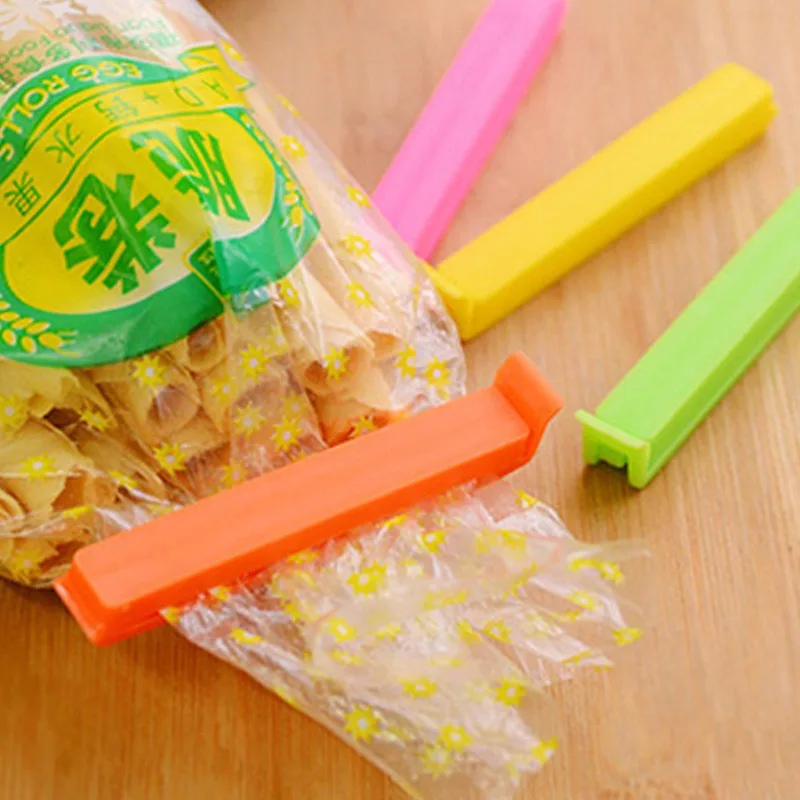 Hot! 5/10/12/20PCS Portable Kitchen Storage Food Snack Seal Sealing Bag Clips Sealer Clamp Plastic Tool Kitchen Accessories