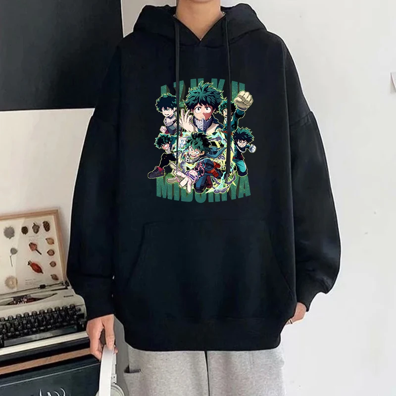 New Anime Deku Print Hoodie Women Men Casual Tops Autumn And Winter Sweatshirts Long Sleeve Harajuku Pullover Hoodies