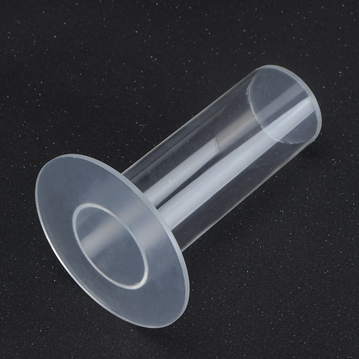 Cylinder Shape Hair Ties Holder Transparent 16cm Jewelry Bracelet Organizer Display Stand Elegant Tabletop Decoration Reusable