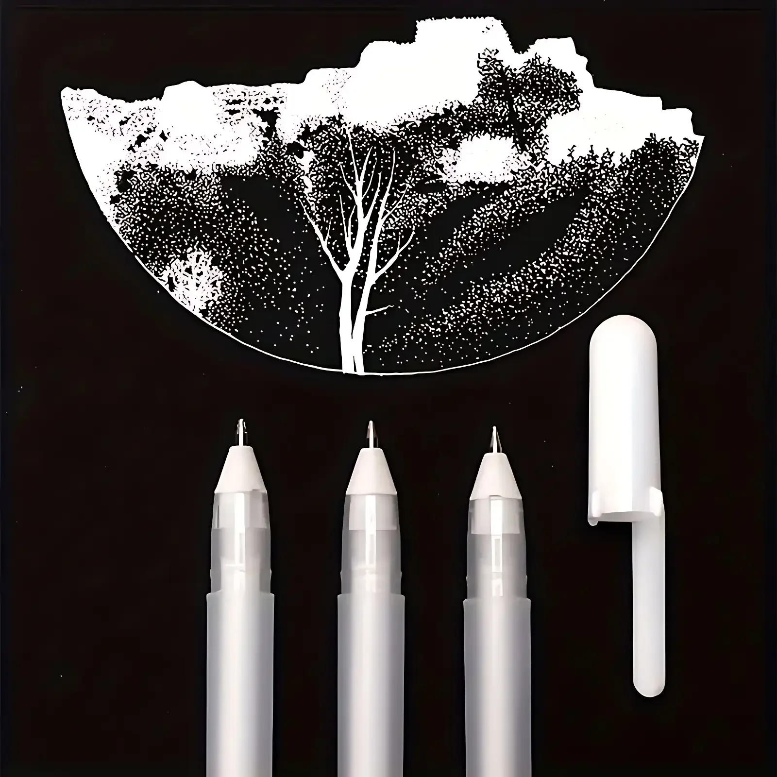 5 pennarelli bianchi e penne gel: perfetti per artisti e cassetti comici!