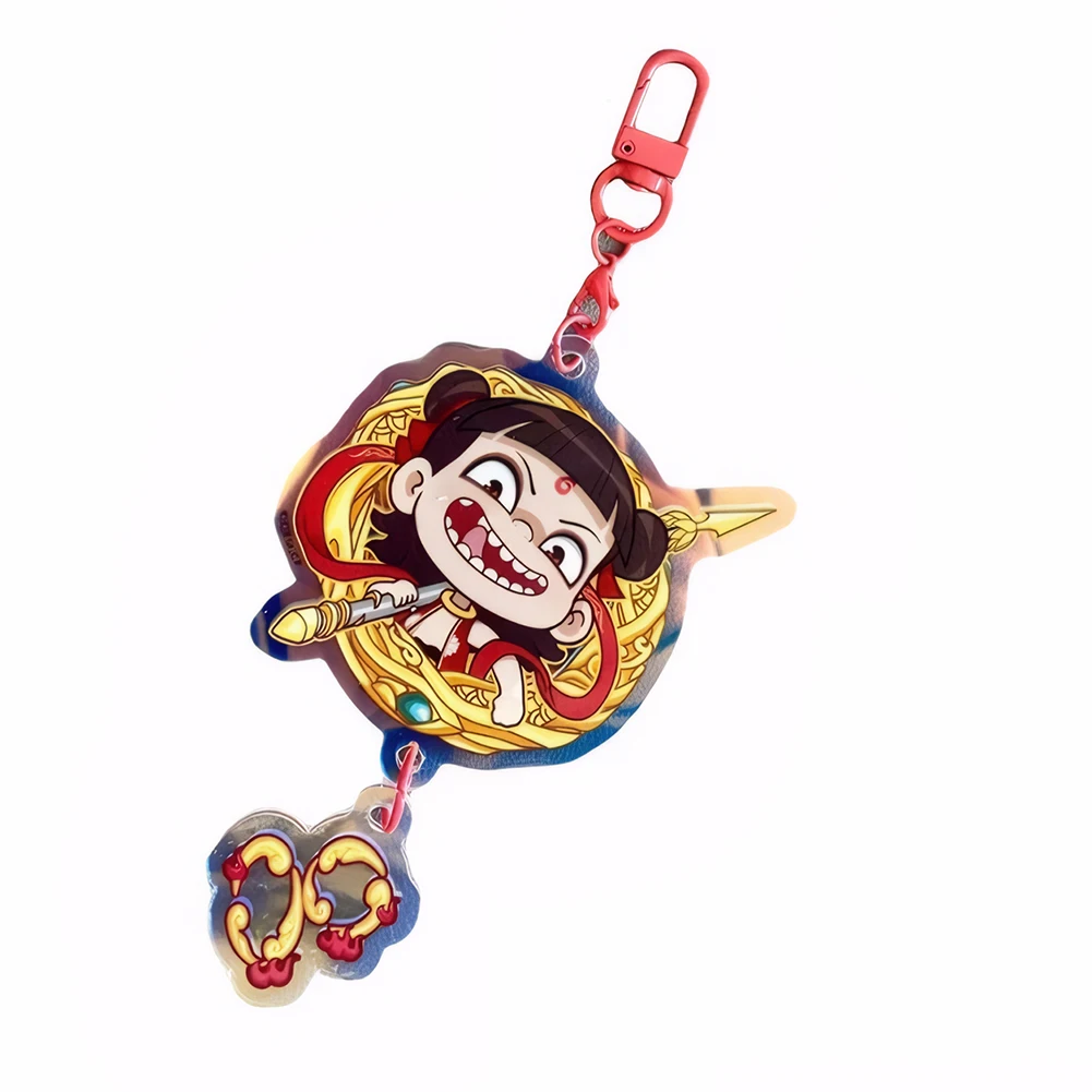 

Брелок-подвеска из акрила «Нэ Чжа» по мотивам фильма, брелок для ключей, подвеска для автомобиля, подарок для фанатов и друзей