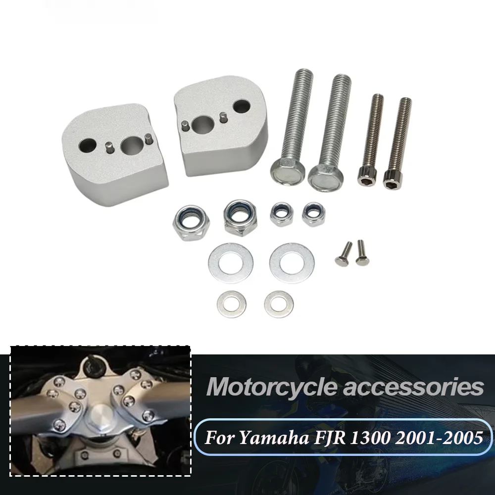 Motorcycle Handlebar Riser Clamp Mount Aluminum Handle Bar Riser 25mm For Yamaha FJR1300 FJR 1300 2006-2019