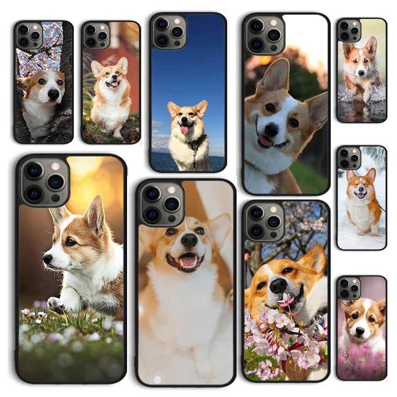 حافظة هاتف Autumu Corgi Welsh Corgi Dog لهاتف iPhone 17 Air 16 16e 15 12 11 13 14 Pro Max Apple Plus Coque #1