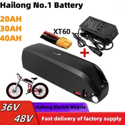 Hailong battery 48V 36V 20Ah 30Ah 40AH for octagonal BBS02 BBS03 BBSHD motor Hailong battery 36V Hailong 48V with charger XT60