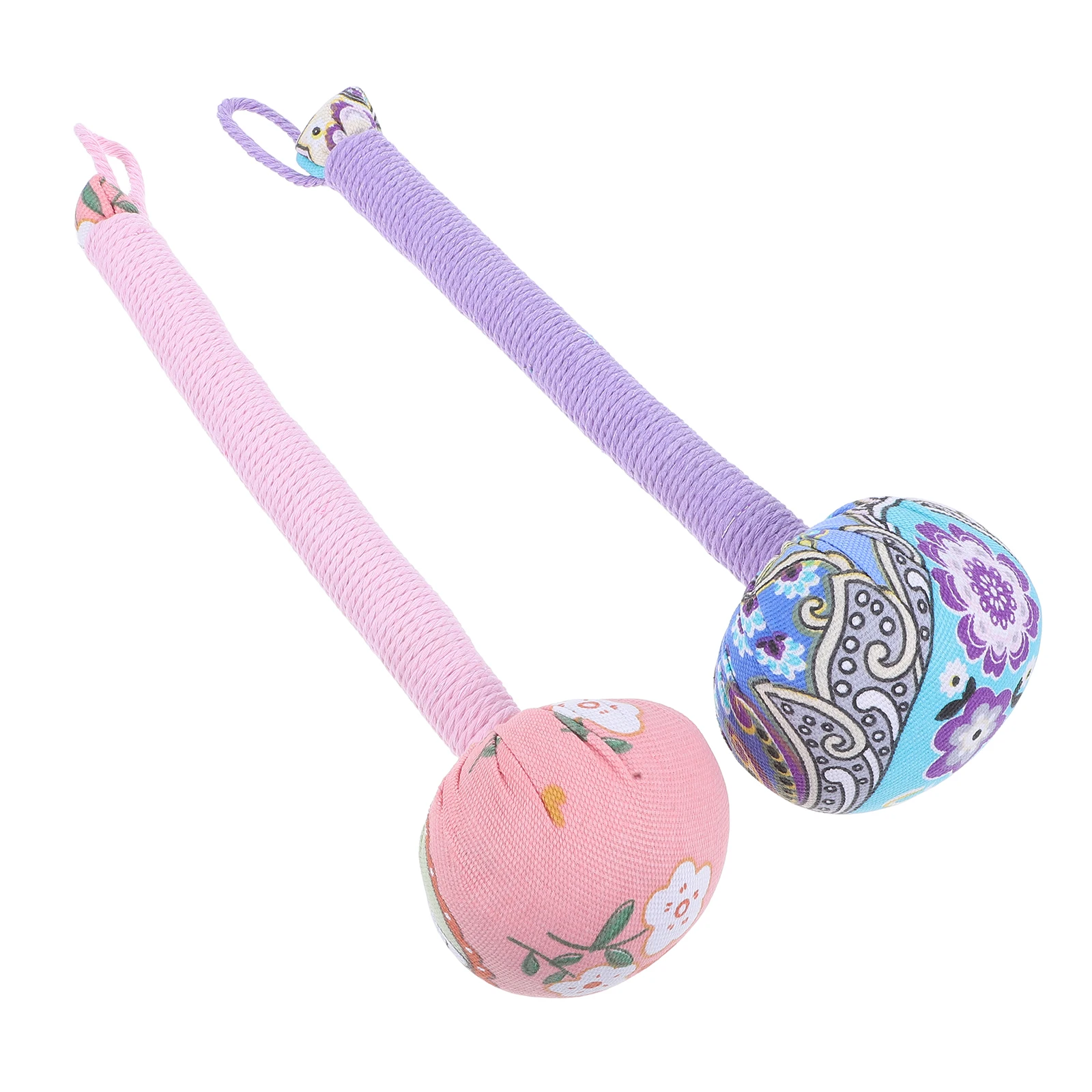 

2pcs Wormwood Massage Hammer Handheld Body Cotton Office Portable Manual Massager Tool Back Shoulder Waist Muscle Relief