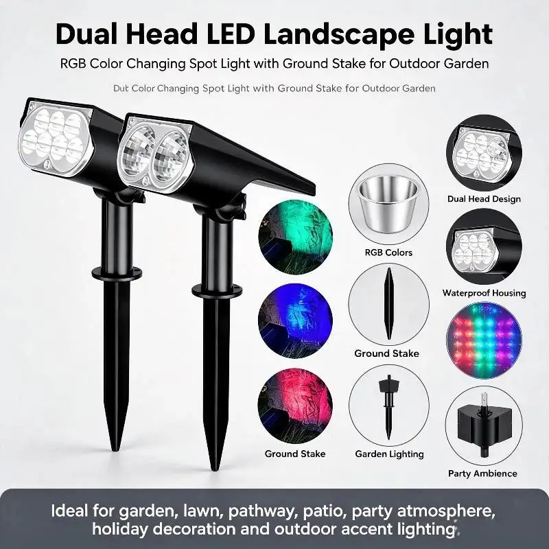 Solar Power Light Adjustable Light Temperature Solar Garden Light outdoor IP65 Solar Lamp Super Bright Solar SpotlightBH-ELEVEN