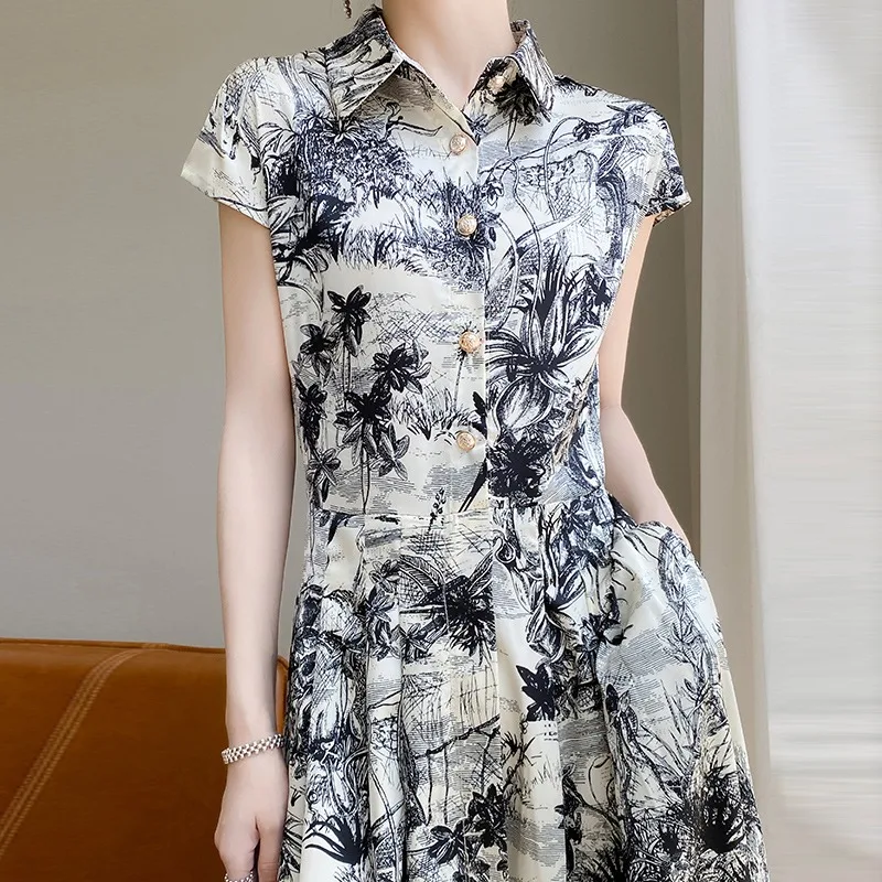 Satyna octanowa Ne Dr Damska Nowa Sportowa Spódnica A-Line z Wyszczuplającym Pasem Ele Letnia Długa Spódnica z Kwiatowym Nadrukiem