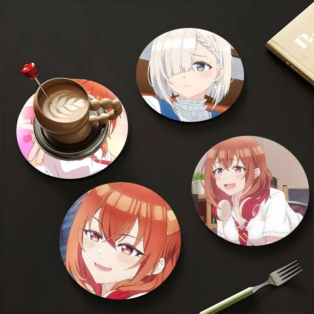 1pc Friend's Little Sister Has It In For Me Wooden Coaster Colour Printing Cup Mat Home Desk Decoration Gifts