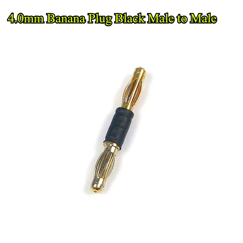 2/5Pcs/lot 4.0mm Gold Plated Banana Plug Male to Male,Female to Female Plug Connector Red Black Yellow Green Blue for Motor