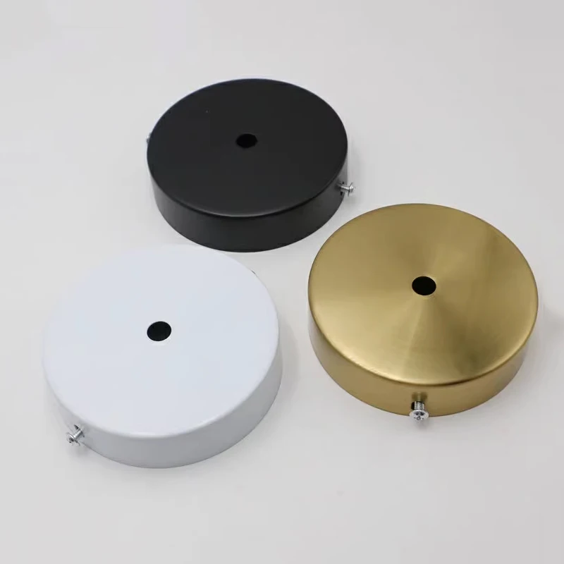 Metal DIY 10/12/15/20/25/30cm Ceiling Plate Mount LED Lamp Base Vintage Pendant Lamp Disc Base Ceililing+Lock Wire Lamp Base