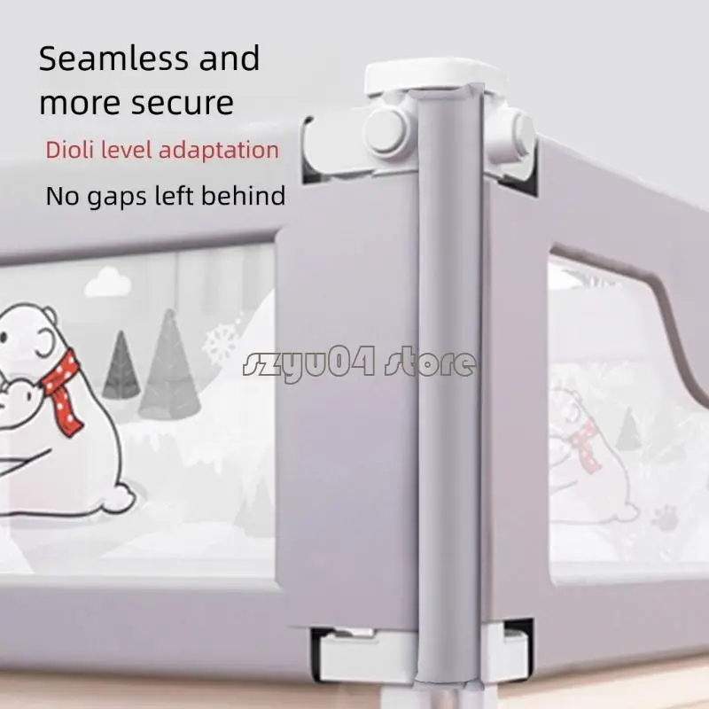 4X7D حشوات ممتصة للصدمات للسرير غير قابلة للانزلاق تمتص الصدمات من أجل حماية المسنين #3