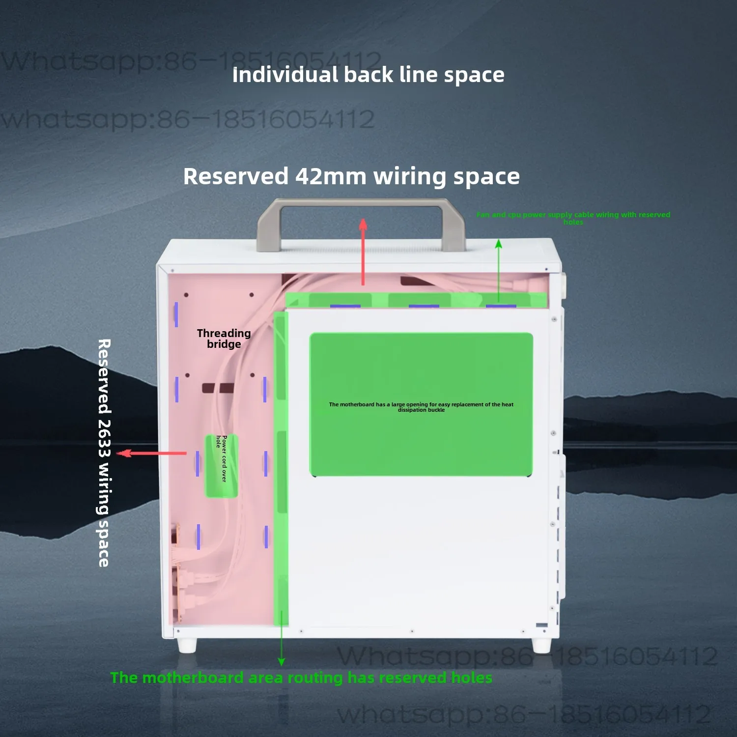 2025NEW Aluminum Xiaobao E100PRO portable back wired handheld mini S9 water-cooled air-cooled ATX/MATX small chassis
