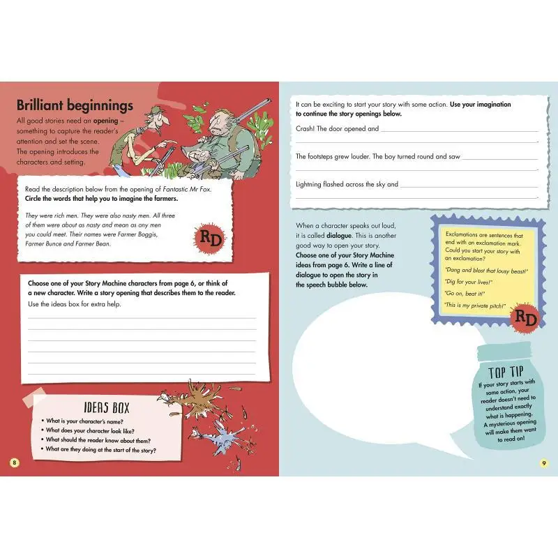 Roald Dahl Creative Writing With Fantastic Mr Fox How To Write A Marvellous Plot Roald Dahl Puffin UK 9780241384619 Book