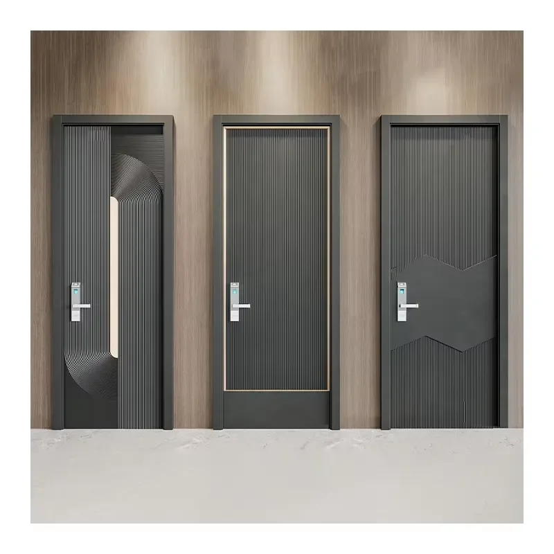 Residential Soundproof Aluminum Punch Tool Security Steel Door for Apartment