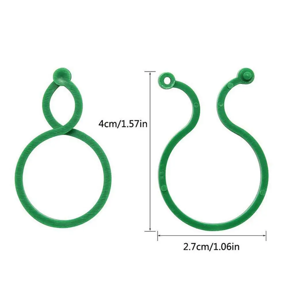 50/100 Pcs Plant Rattan Clip Bundled Buckle Fixed Support Bracket Garden Plant Invisible Vine Climbing Grafting Fixing Tool