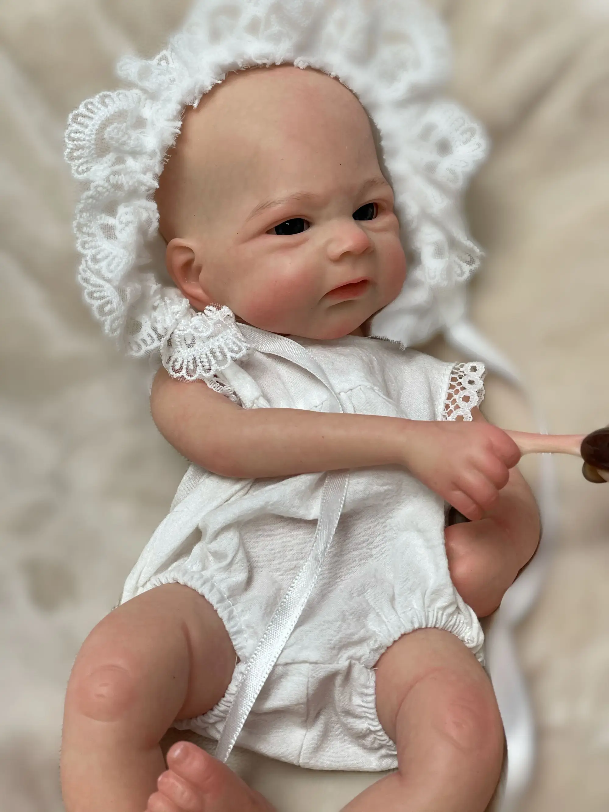 33CM Vivienne&Elijha Whole Body Soft Solid Silicone Reborn Dolls Painted/Unpainted Newborn Baby Dolls Reborn Corpo De Silicone