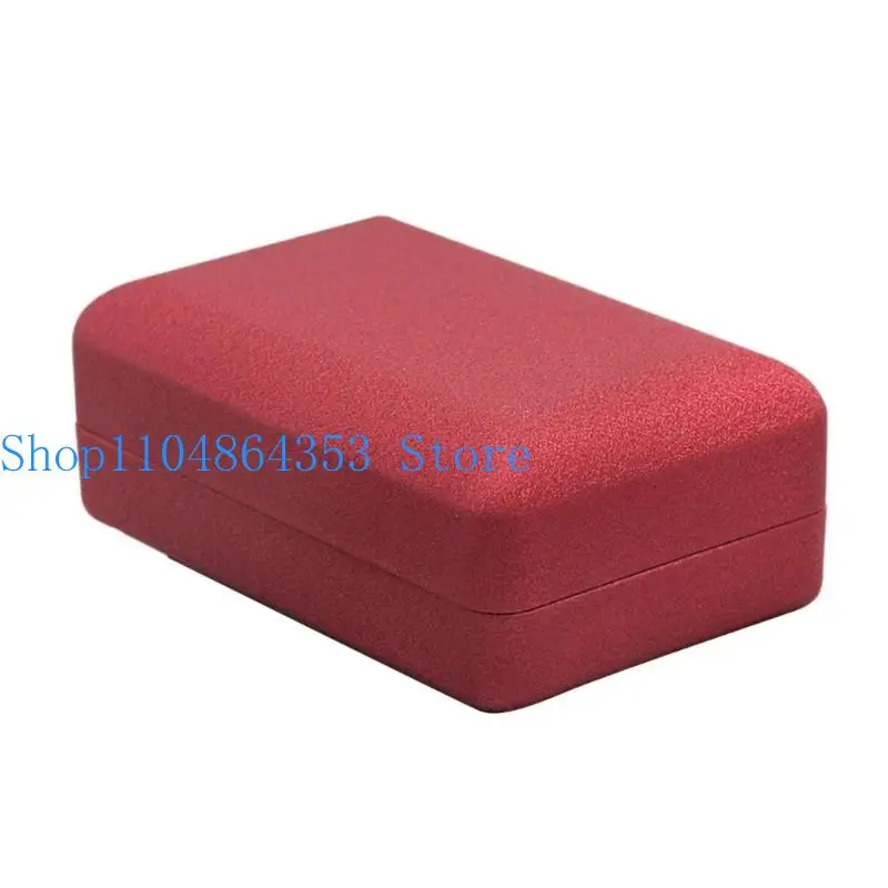 

652F Elegant Rings Storage Box for Jewelry Enthusiasts and Travelers Sturdy Dustproof Materials with Soft Lining Designs