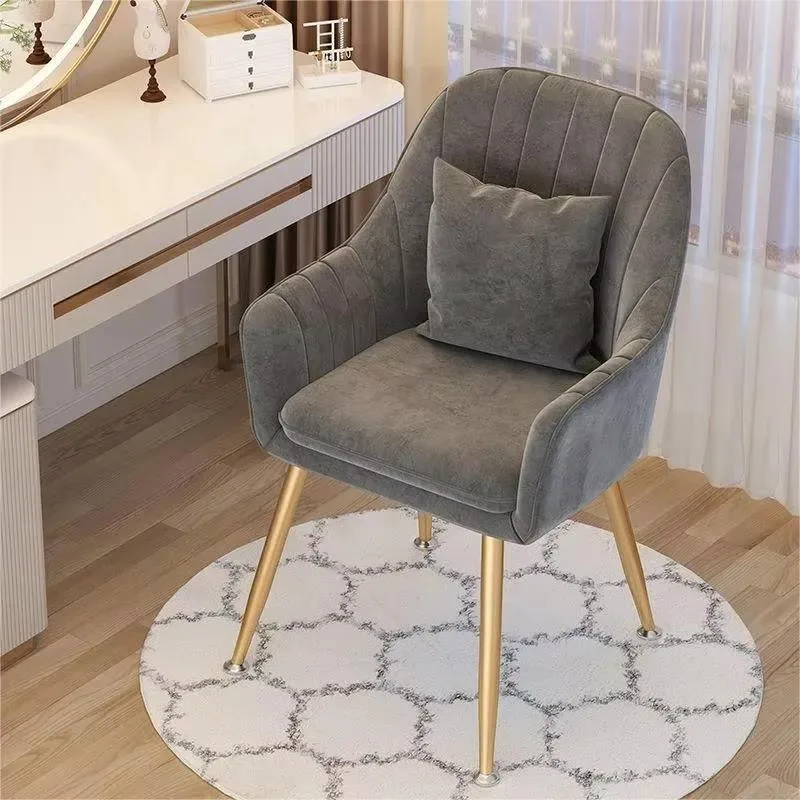 Internet-famous chair, makeup chair, comfortable backrest,nail art chair,light ,girlish heart,bedroom room,dressing