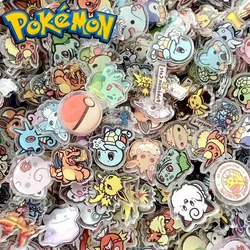 Pokemon Pikachu Cartoon Anime Character Cute Children Acrylic Planar Resin Ornament DIY Hairpin Jewelry Crafts Decoration Patch