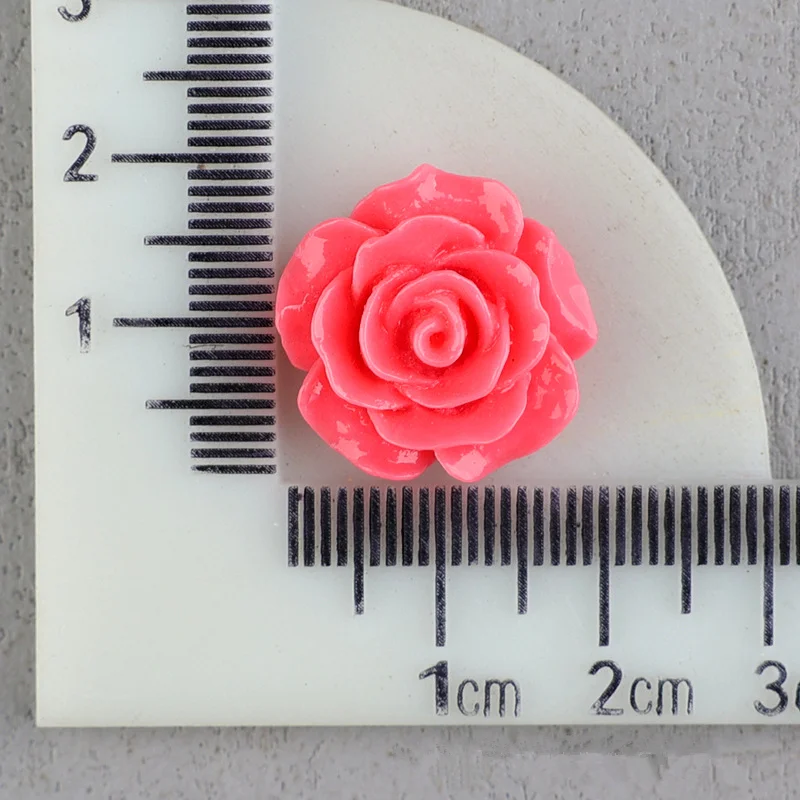 6mm-28mm 10Pcs Rose Flower Resin Accessories Cabochon Earring Hair Clip Scrapbooking Supplies DIY Jewelry Crafts Decor Materials