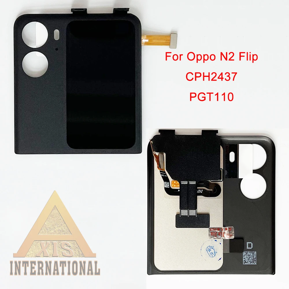 3.26\'\' Amoled Original For Oppo Find N3 Flip Back Cover LCD PHT110 External Display Touch Digitizer For Find N2 Flip PGT110