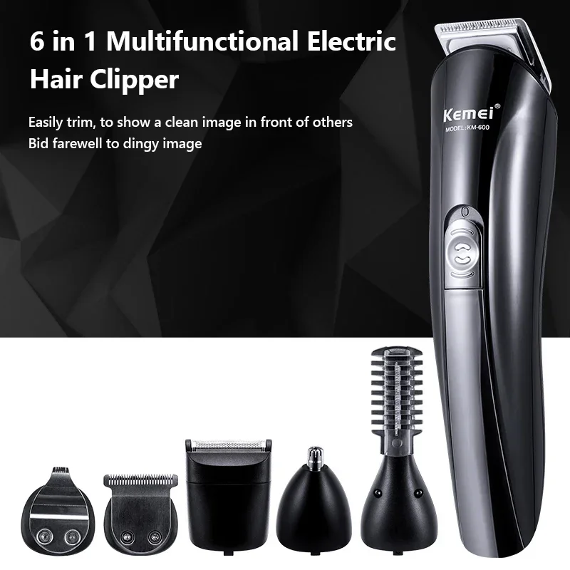 Kemei Electric Hair Clipper Shave Razor Machine Beard trimmer Hair Cutter Ear Nose Hair Trimmer Facial Cleaner Man Barber tools