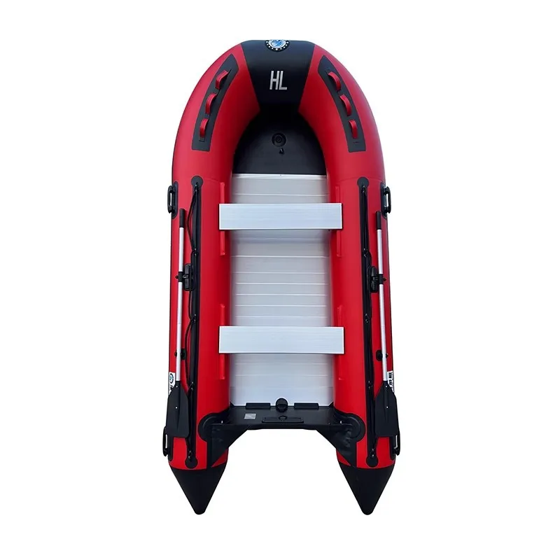 Thickened assault boat aluminum alloy bottom inflatable lifeboat flood control rubber boat Luya