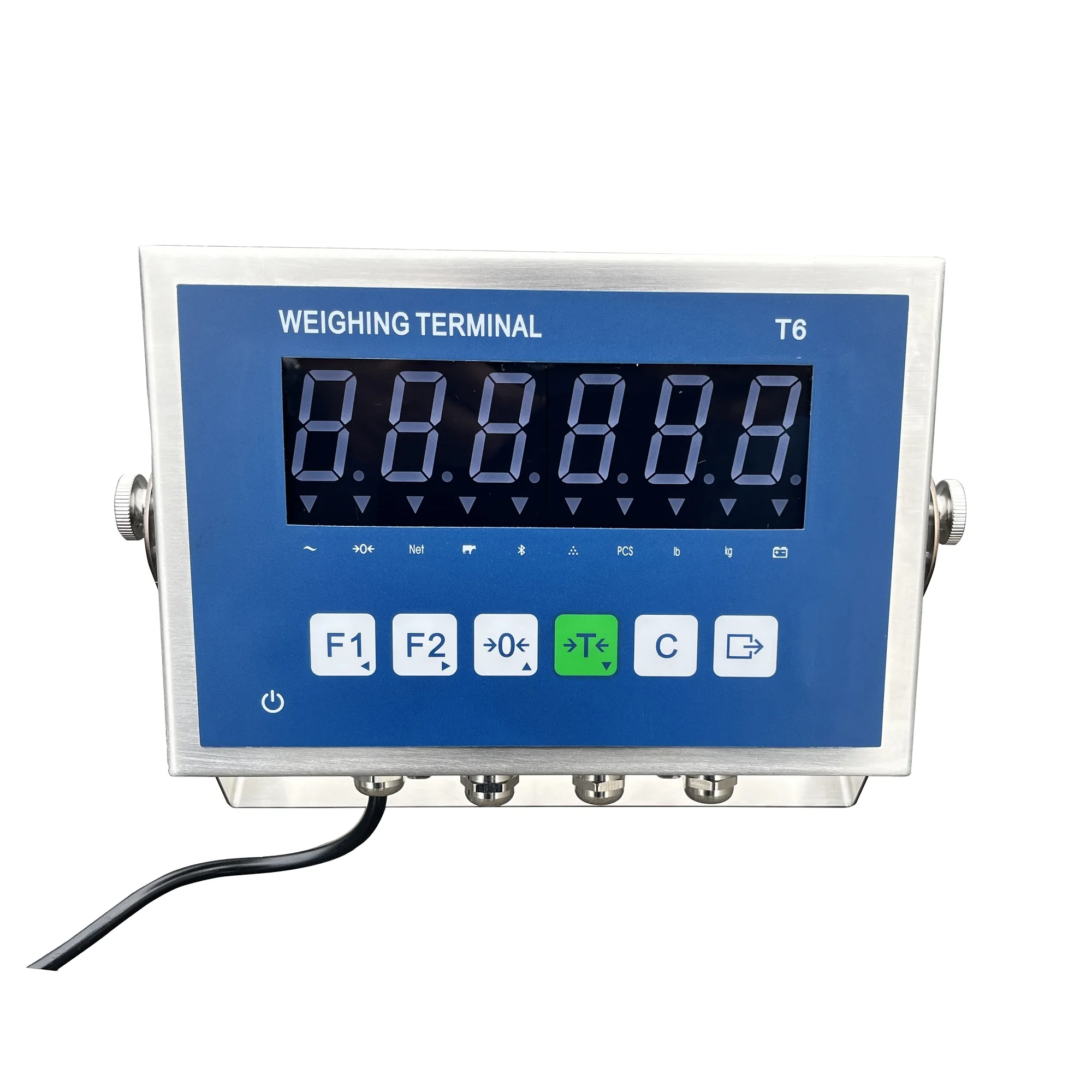

Zhuoyuan T6 Stainless Steel Scale Weighing Indicator Weighing Instrument for Platform Floor Scale
