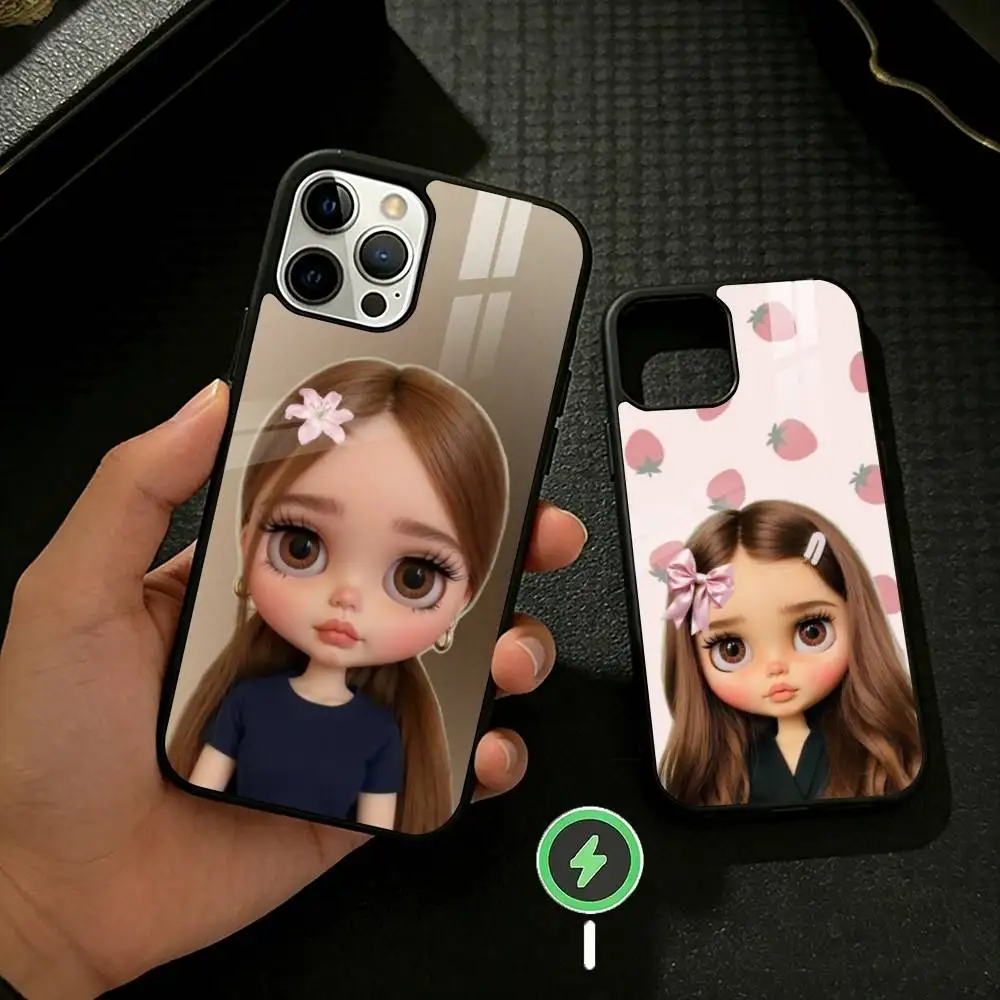 

Fashion doll B-blythe Phone Case For iPhone 17,16,15,14,13,12,Plus,Pro,Max For Magnetic Wireless Charge