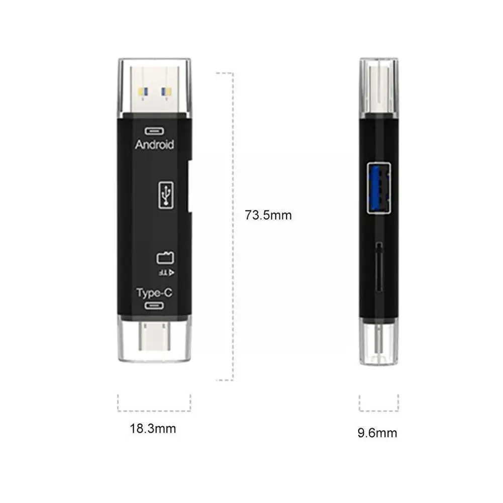 5in1 Multi Otg Kartenleser Micro-sd / Sd Karte/Usb Reader//Unterstützung Typ-c telefon Tf Universal Typ-c Computer Android M7h2