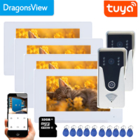 Dragonsview 1080p Video Door Phone Monitor Wireless Intercom System WIFI Tuya Smart with Camera For Villa Apartment 7 Inch Call