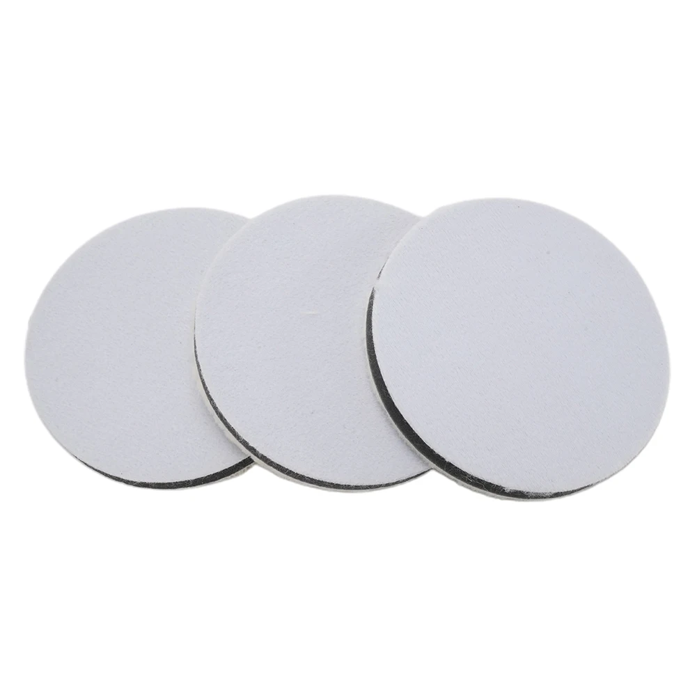 3pcs Polishing Pads White Automobile Wood Buffing Wool Cars Ceramics Supplies Tools 3/5/6/7 inch Waxing Cleaning