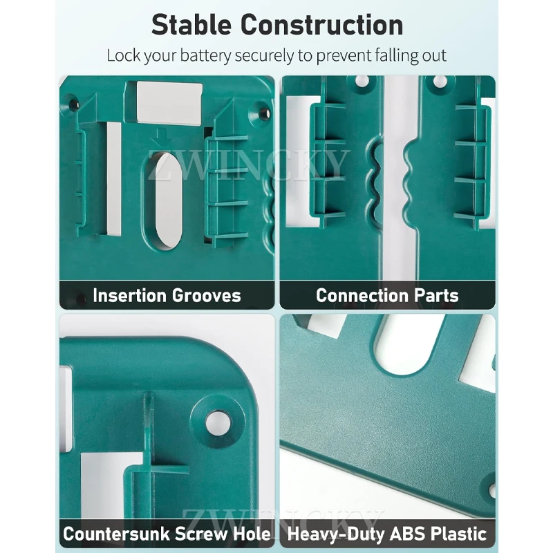 Battery Storage battery case battery holder Rack Holder Case For Makita For dewalt For Milwaukee 18V Devices Wall Mounted