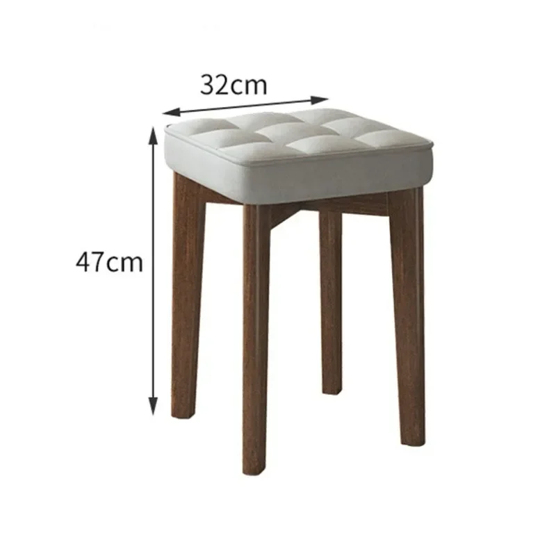 Solid wood soft bag dining chair household modern simple wood chair living room can be stacked