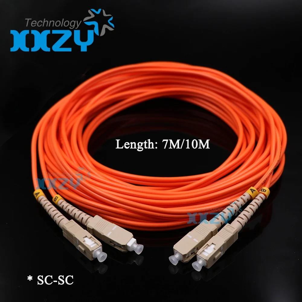 SC-SC Optical Fiber Cable MM for Solvent Printer UV Machine 62.5/125 Optic Cable 7M 10M