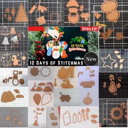 mini Stitchmas Die 2024 Christmas Collection Metal Cutting Dies for DIY Decorating Scrapbook Paper Gift Card Album Craft New Die
