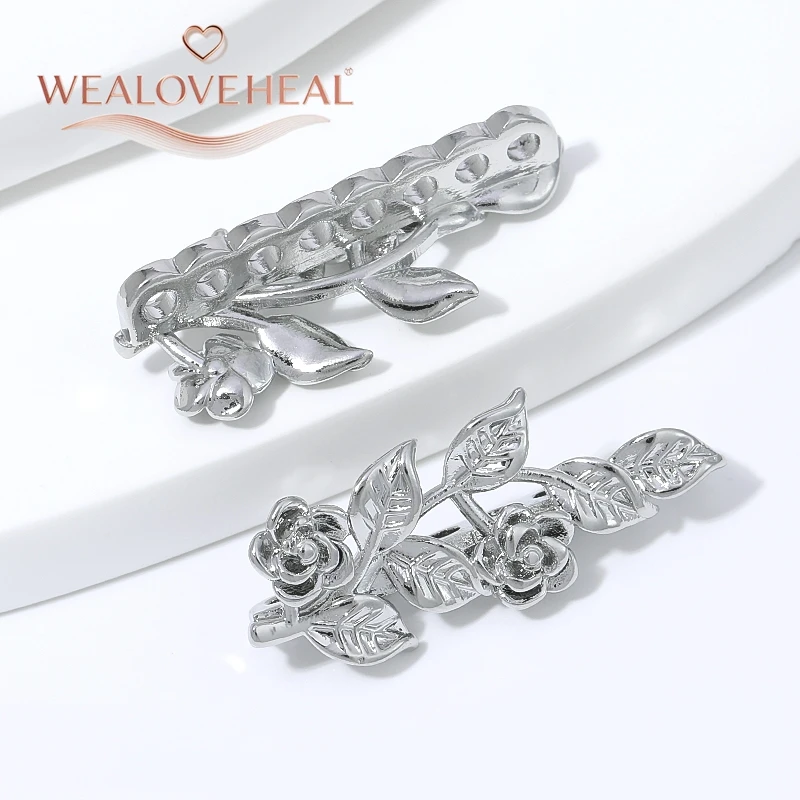 18K vergoldete Messing-Abstandsperlen in Rosenblüten- und Blattform, Mehrfachloch-Verbinder, DIY-Schmuckzubehör für die Herstellung von Perlenarmbändern und Halsketten – Detail 21