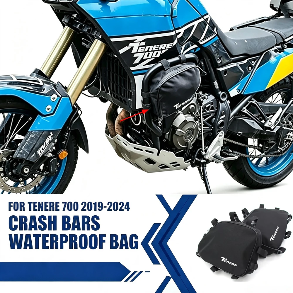 For SW Motech crash bars Waterproof bag Motorcycle Frame Crash Bars Waterproof Bag For Yamaha Tenere 700 Tenere700 2019-2024