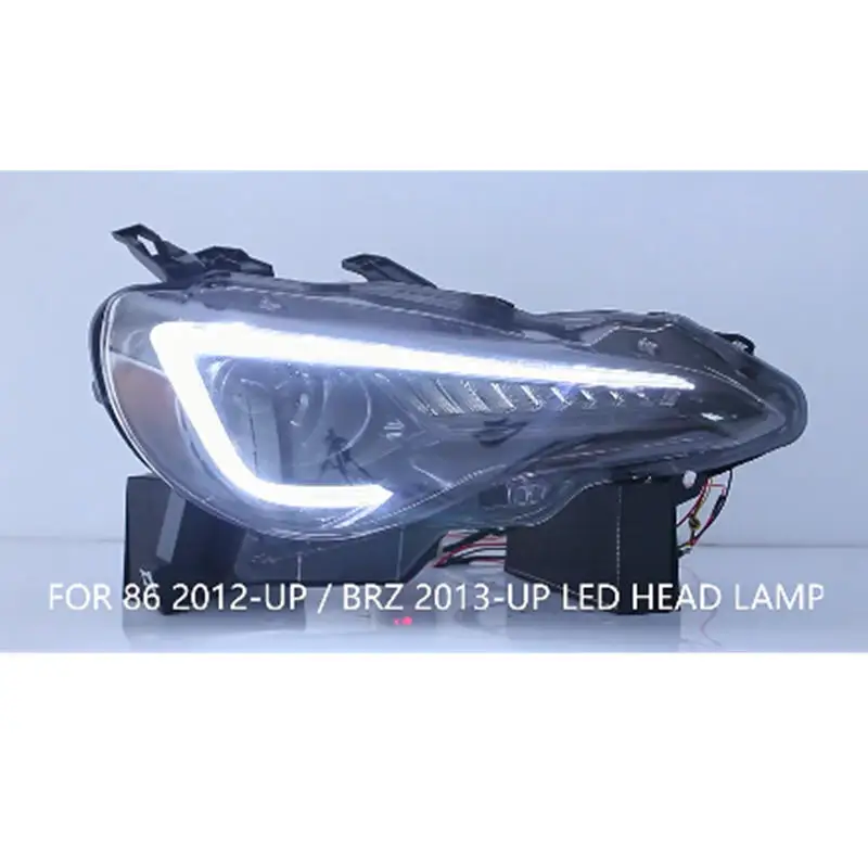 Car Styling Front Lamp Headlight Assembly For Toyota 86 2012-UP/BRZ 2013-IN Streamer Turn Signal Dynamic Daytime Running Light