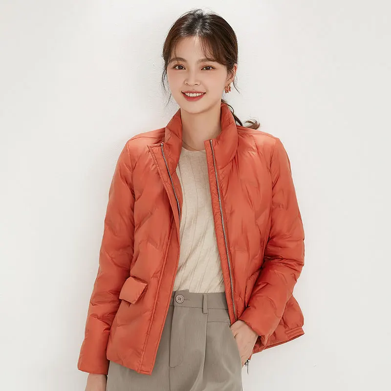 New Woman Fashion 90% piumino piumino Stand Collar Coat Brand giacche goffrate di buona qualità cappotto caldo top Ultra leggero