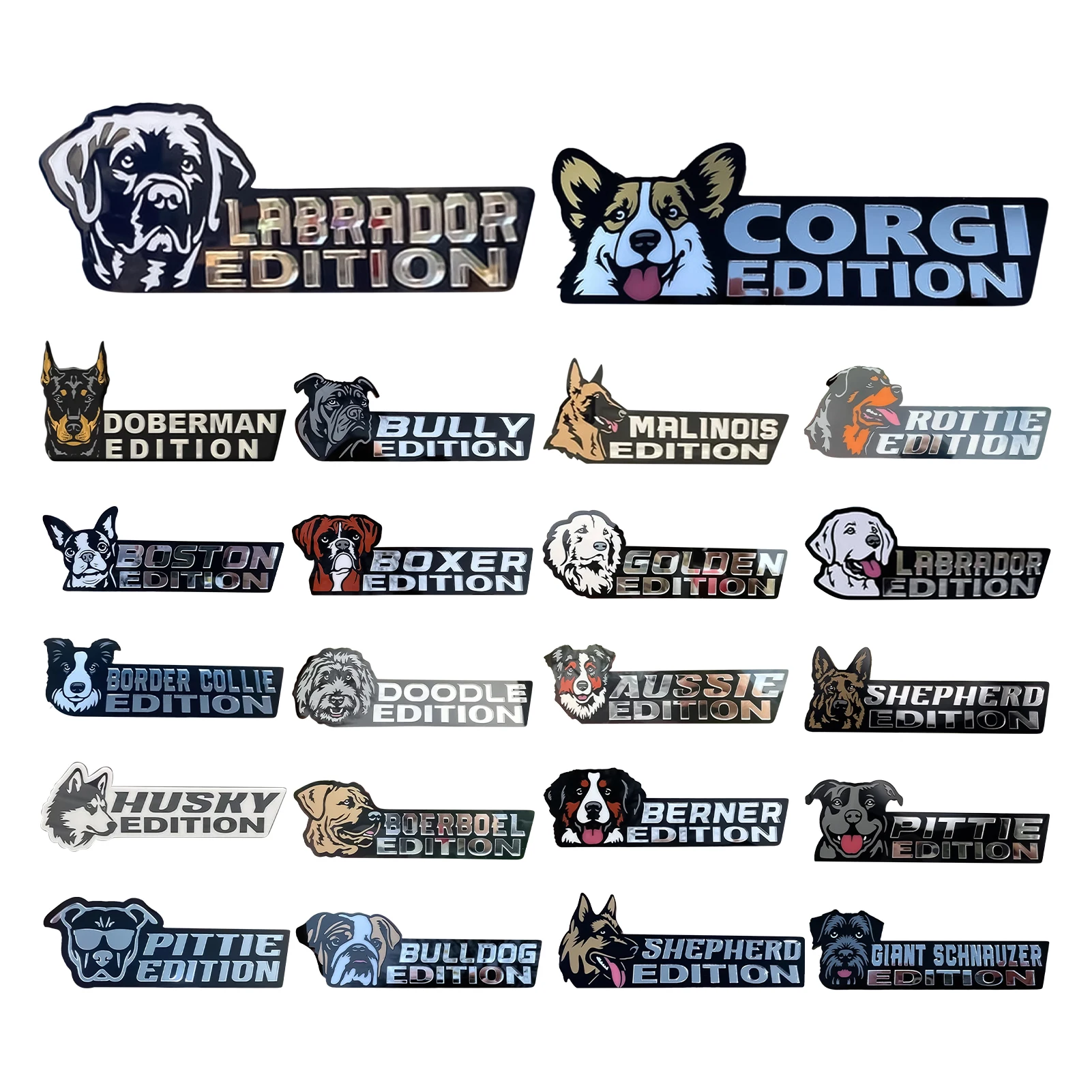 

Dog Car Badge 3D Dogs Badge Acrylic Funny Automotive Car Badge Stylish Car Emblems And Badges Badge Sticker For Car Car Decals